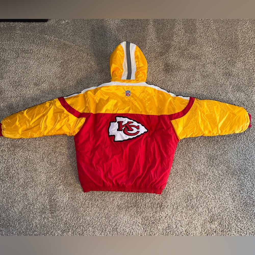 Vintage Kansas City Chiefs Starter NFL Pro Line Full Zip Jacket Size Large